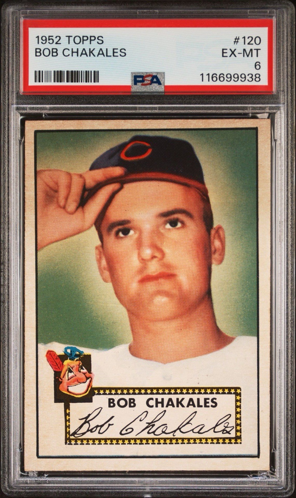 1952 Topps Bob Chakales #120 PSA 6