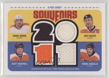 2011-12 O-Pee-Chee Souvenirs Quadruple Relics Daniel Briere Jeff Carter 14mn