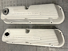 1965-85 Powered By Ford Mustang Aluminum Valve Covers 5.0 Ho Engine Restored Pr.