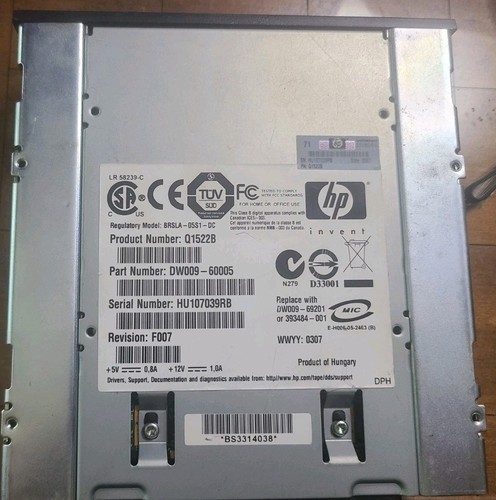 HP STORAGE WORKS DAT 72 DIGITAL DATA STORAGE Q1522B - 第 4/4 張圖片