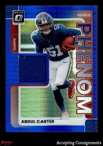 2025 Donruss Optic Abdul Carter Blue Hyper (RAW)