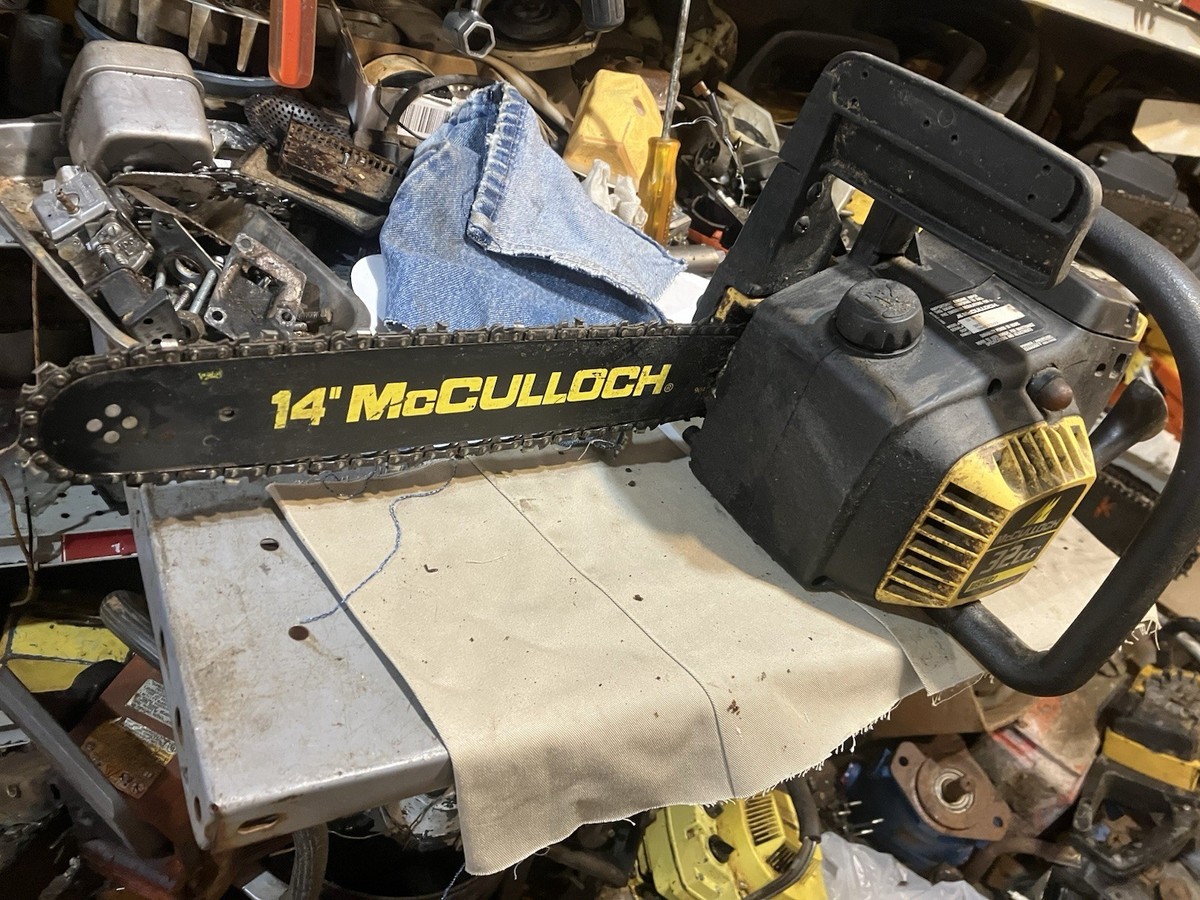 McCulloch Mac MS 1432(32cc Like 3200)Chainsaw Saw Runs on Sprayed