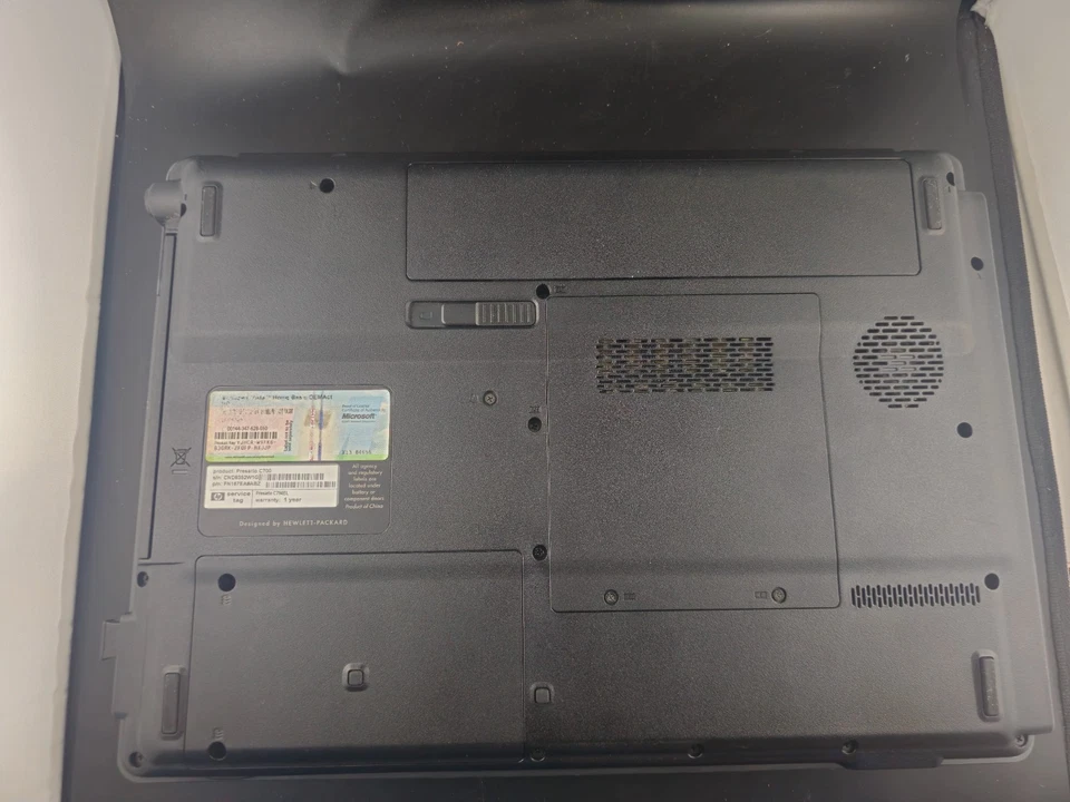 Notebook Compaq Presario C700 Intel Core2Duo 2GB 160GB Win Vista Funzionante - Image 4 of 4