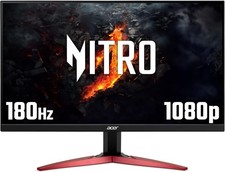 Image of acer Nitro KG241YS3 24 inch Full HD (1920 x 1080) Gaming Monitor - 180Hz, 4ms, 