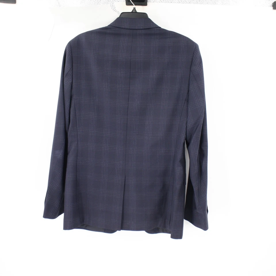 Abrigo Deportivo Banana Republic Para Hombre 38R Cuadros Calce Ajustado Marzotto Super 100's Lana Foto 4 de 4