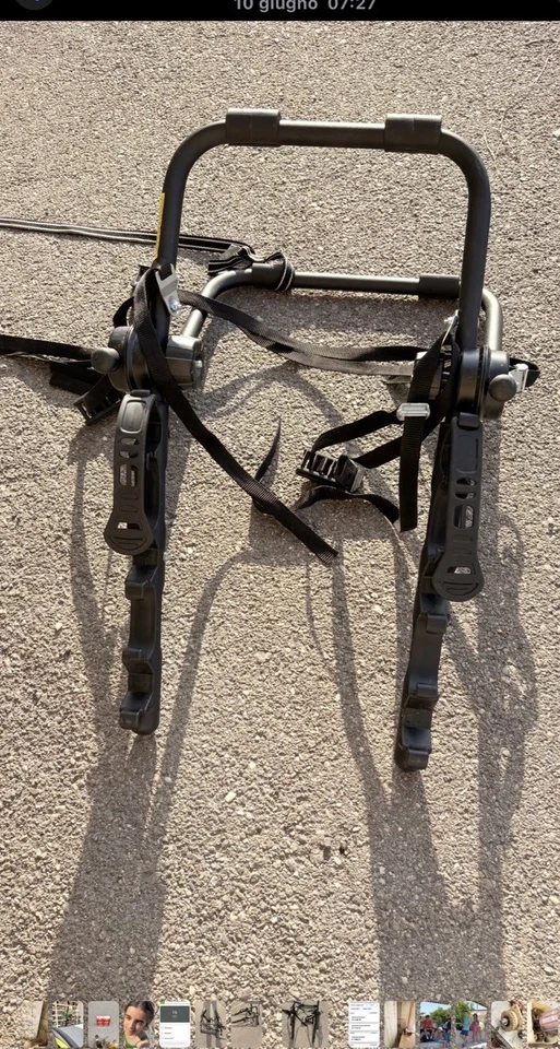 Portabici Posteriore con Portata Massima Fino a 45kg - Immagine 2 di 4