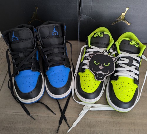 Air Jordan 1 (GS). 6y. Two Pairs.