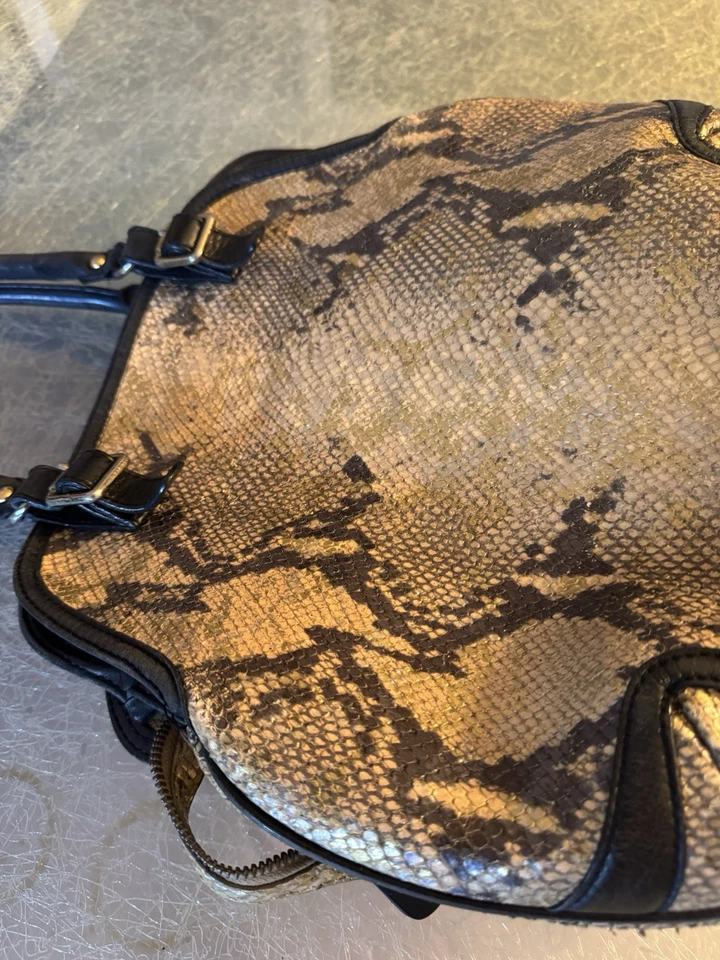 Bolso Mujer Piel Pitón Interior Seda Foto 2 de 4