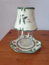 Photophore PartyLite en céramique et verre vintage complet et neuf (rare) 18x21