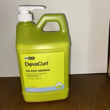 Devacurl Deva Curl No Poo Original Cleanser With Pump Half Gallon 64 Oz.