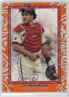 2022 Topps Rip Orange Ripped 72/75 JT Realmuto #93 4z8