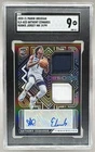 Anthony Edwards 2020 Panini Obsidian Jersey Ink RC Dual Patch Auto 19/99 SGC 9