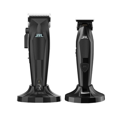 Profi Set JRL 3000C Haarschneider & Diamante Trimmer Set Schwarz Fade Konturen