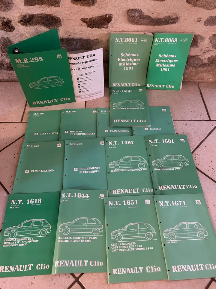 ▬► M R 295 MR 295 RENAULT Clio 1990 Mécanique Manuel réparation atelier schémas - Photo 1/1