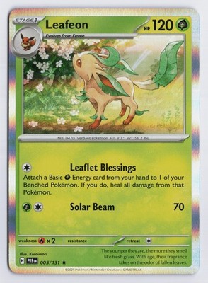 Leafeon - PRE #005/131 SV: Prismatic Evolutions Holo NM