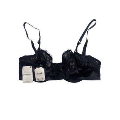 Aubade Paris- Satin Memories Half Cup in Deep sea