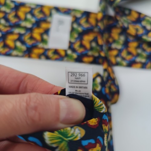 Novedad Corbata Mariposa 3.5 Pulgadas Poliéster Corbata Sujetador Azul Marino - Imagen 11 de 12