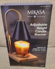 MIKASA HOME ACCENTS ADJUSTABLE HEIGHT CANDLE WARMER NEW SEALED
