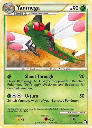 Yanmega Triumphant 54/102 LP Pokemon