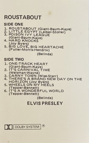 Elvis Presley Roustabout Australian Cassette - Picture 2 of 5