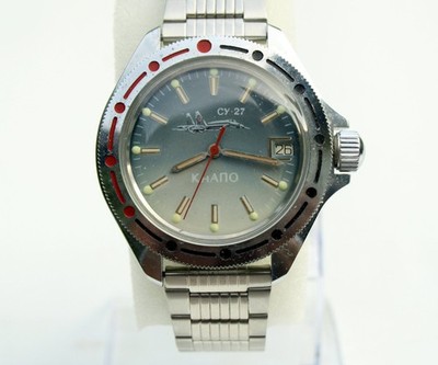 Russo Orologio Militare Komandirskie per Jet-Piloten Der