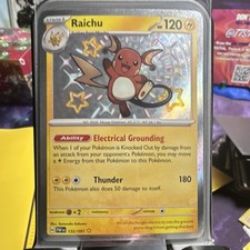 Pokemon TCG Raichu 132/091 SV: Paldean Fates Shiny Rare Holo English on eBay
