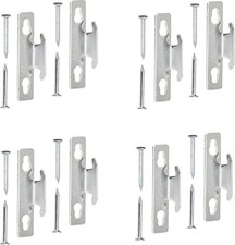 Mfg KN851 Single Curtain Rod Bracket, 4 Pack