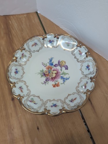 Vintage Tirschenreuth Bavaria Germany Porzellan 12,5" Servier Kuchen Platte