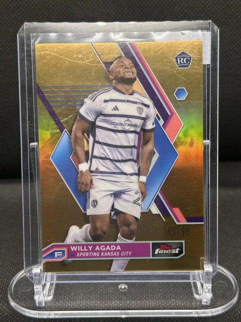 2023 Finest MLS #71 Willy Agada Gold Refractor #/50