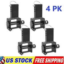 4Pack Steel Trailer Stake Pocket Winch Utility 16200 lbs Capacity & 5400 Lbs WLL