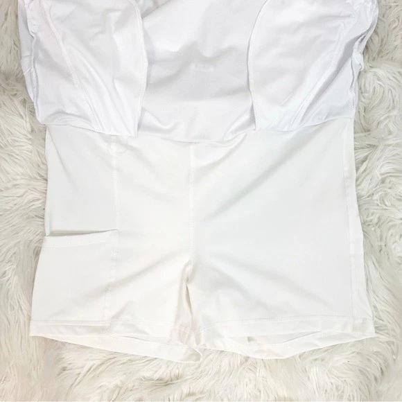 GREG NORMAN WHITE ATHLETIC SKORT TENNIS GOLF WOMENS SZ MEDIUM - Image 4 of 4