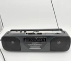 Vtg 80s Sony Boombox AM FM Radio Cassette Player CFS-202 Tested See Video!