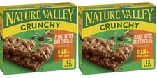 Nature Valley Crunchy Peanut Butter Dark Chocolate Granola Bars 2 Pack