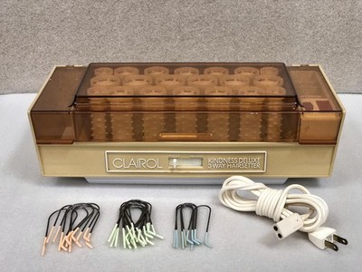 Vtg 70's CLAIROL Kindness Deluxe Hairsetter 20 Hot Rollers K-400