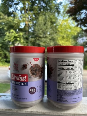 2-Pack Slim Fast High Protein Meal Replacement Creamy Chocolate 11oz Ea Exp 2027