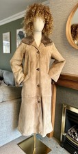 Ladies Vintage Morlands Full Length Sheepskin/Lambs Wool Coat