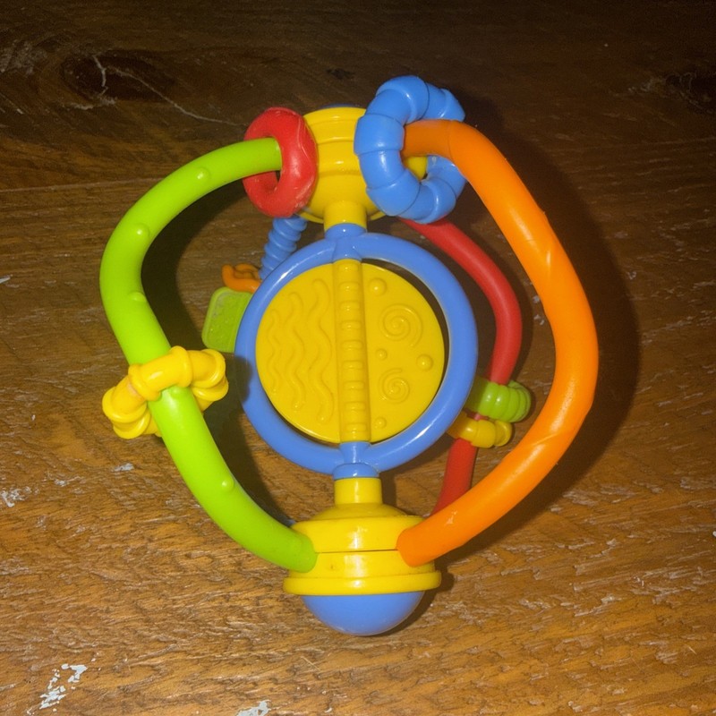 Infant Baby Toy Plastic Cranked Grasping Colorful Puzzle Shaker Sensory Toy