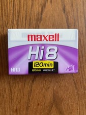 Maxell Hi 8 Digital 8 P6-120 Camcorder Tape Blank Brand New Sealed