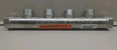 Home-Flex 3/4 in. FIP x 3/4 in. Dia. FIP Steel Manifold 4 X 1/2'' Outlet