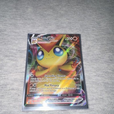 Pokémon Victini VMAX Ultra Rare Full Art Holo Card 022/163 Battle Styles