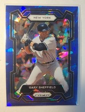 2024 Panini Prizm Gary Sheffield Blue Cracked Ice #205