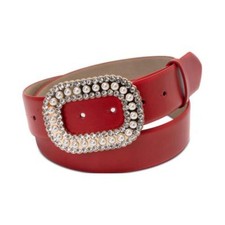 Imitation Pearl Rhinestone Buckle Belt, 15G-164Belt001