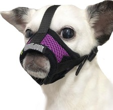 Dog Muzzle, Breathable Mesh Muzzles for Small Dogs 5-15bls, Chihuahua