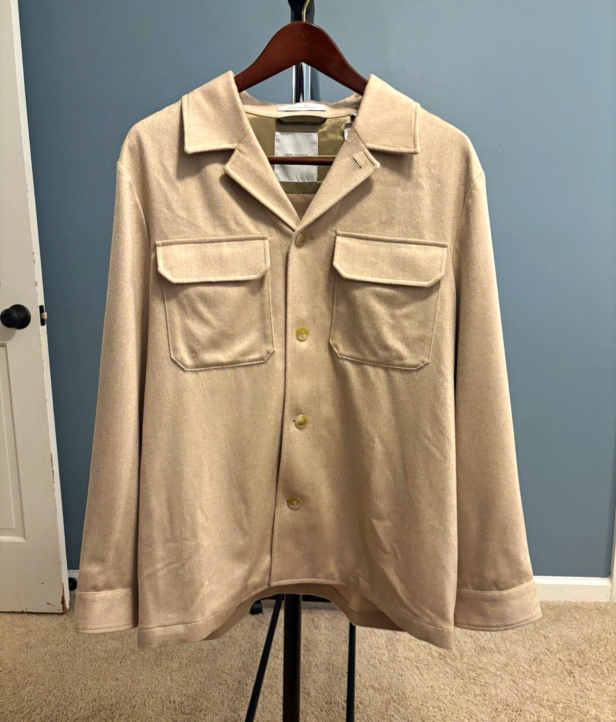 NWT Todd Snyder 100% Italian Cashmere Two-Pocket Overshirt Shacket XL MSRP $1398 - product detail image 1