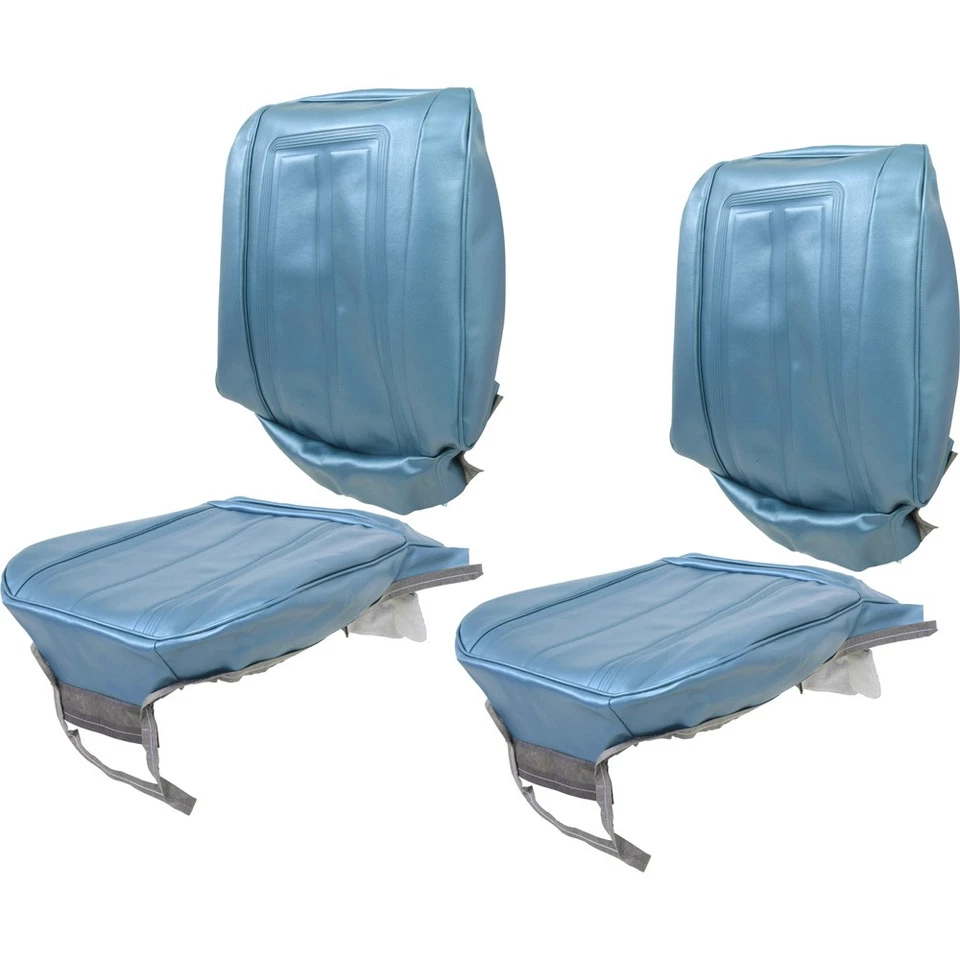 Chevy II Nova SS 1966; juego completo de tapicería; cucharones delanteros y asiento trasero; 2 Foto 4 de 4