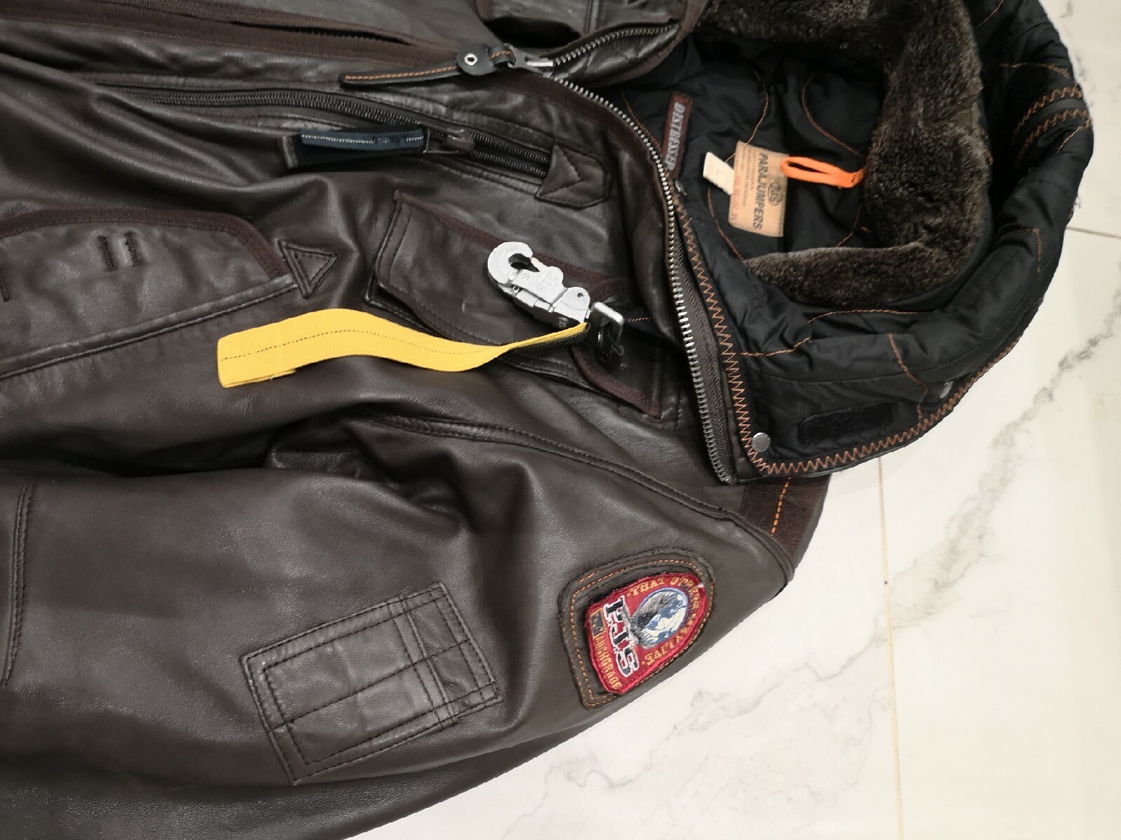 parajumpers distressed leather