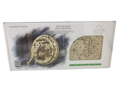 Ugears Model Monowheel Assemble Propel Wood Mechanical 3D Puzzle Unicycle NEW