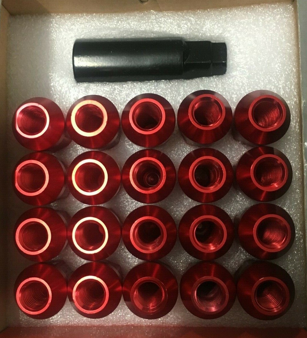 Box of 20 Super Street AI7075-T6 Forged Aluminum Lug Nuts with