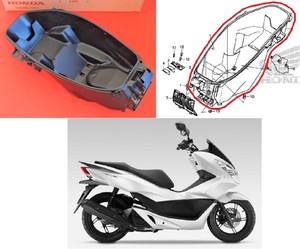 Honda Pcx 125 Seat Storage Box Luggage Fairing 15 18 Genuine Uk Stock Ebay