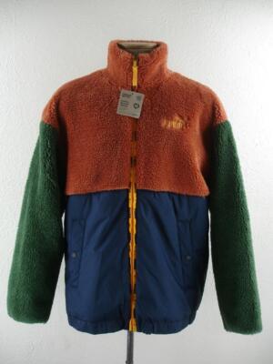 ジャケット・アウター YUMAMA Men's L Puma Sherpa Hybrid Fleece Jacket Warm Chestnut 849353-64